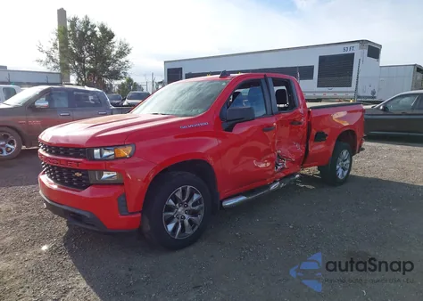 2019 Chevrolet Silverado 1500 Custom из США, поврежденный, VIN 1GCRWBEFXKZ212627